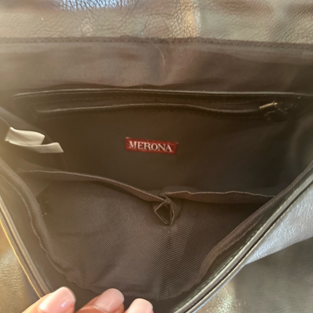 Merona Black Backpack With Rectangular Shape And … - image 6